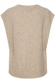 Cream Rollo Knit Waistcoat